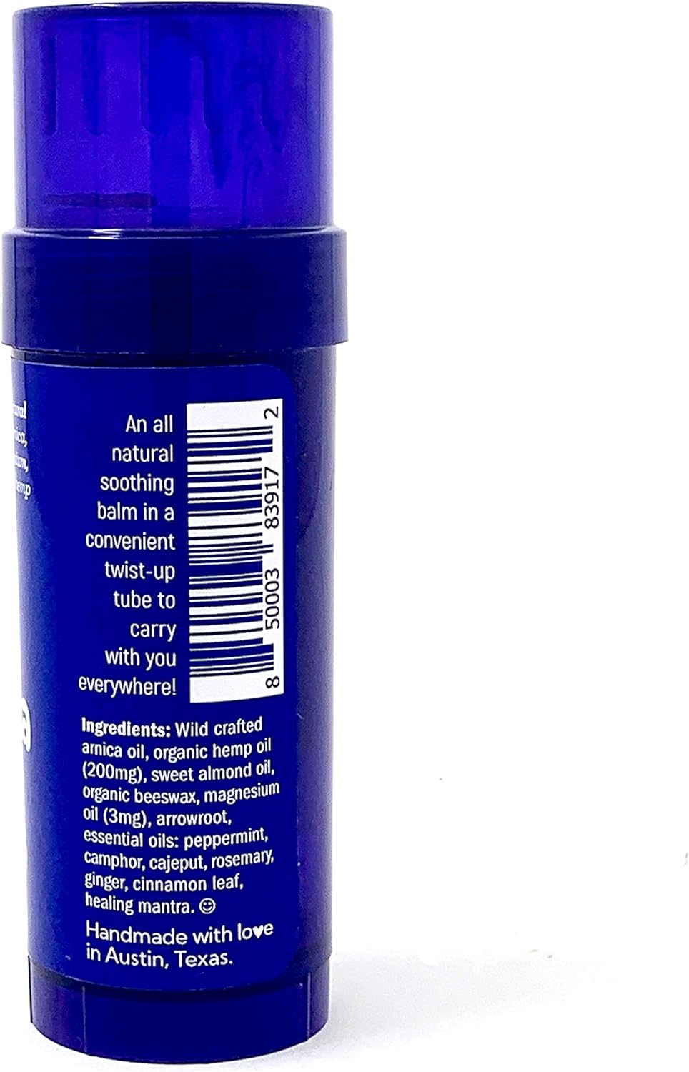 Chiki Buttah Chiki Cannabliss Balm – Natural Balm with Hemp Oil, Arnica, and Magnesium – One 2.2 Ounce Twist-Up Container