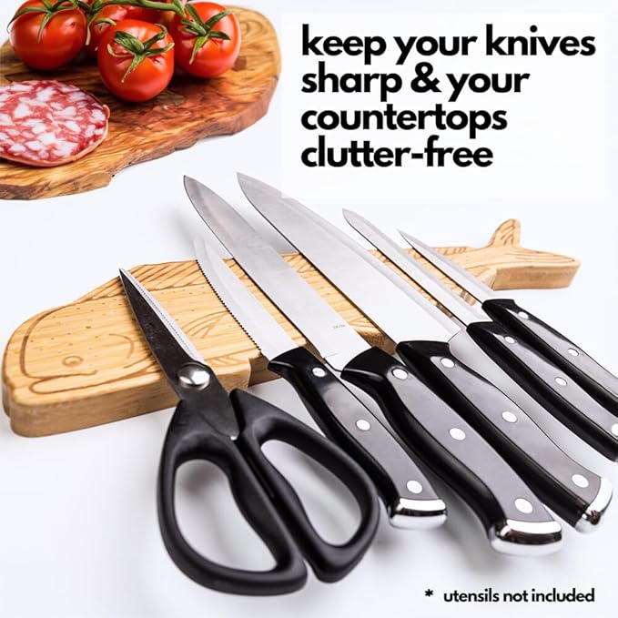 Magnetic Knife Holder for Wall or Fridge, 16″ (Mahi-Mahi Design)