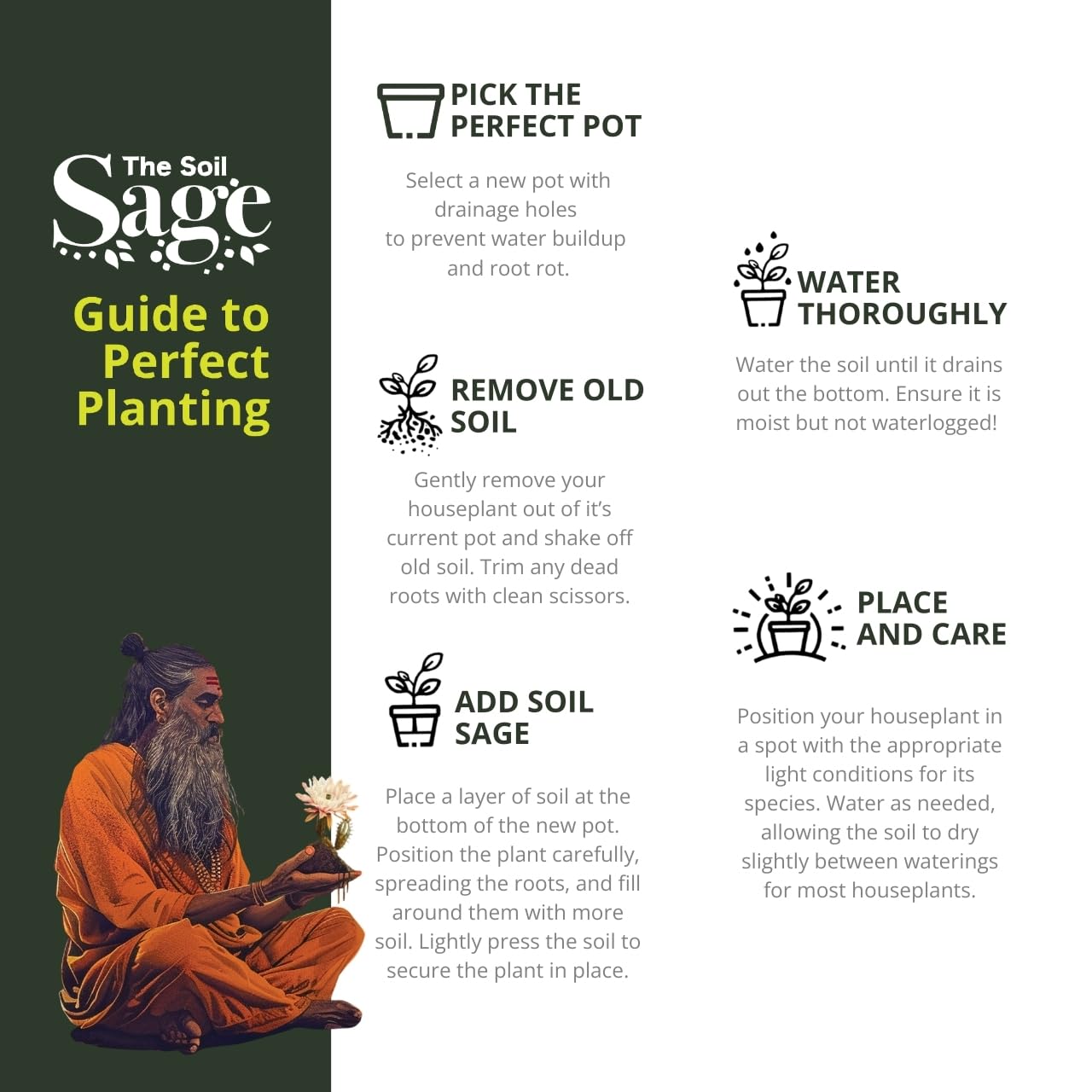 Soil Sage Houseplant Soil, Well-Draining Potting Mix