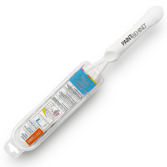 Paint Behind Toilet Tool Nylon Brush - Flat Paint Brush Set for Walls, Behind Toilet and Hard to Reach Areas - Painting Supplies for Home Interior Set - 16 in L x 12 in W x 19 in H