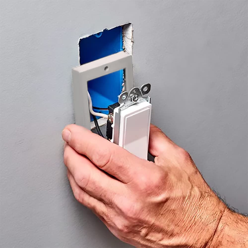 Receptacle Outlet Box Extender, Electrical Outlet Extender for Electrical Box and Electrical Outlet Switches, UL Listed - 3/4" Single Gang 5-Pack with 6-32 x 1.5” Screws