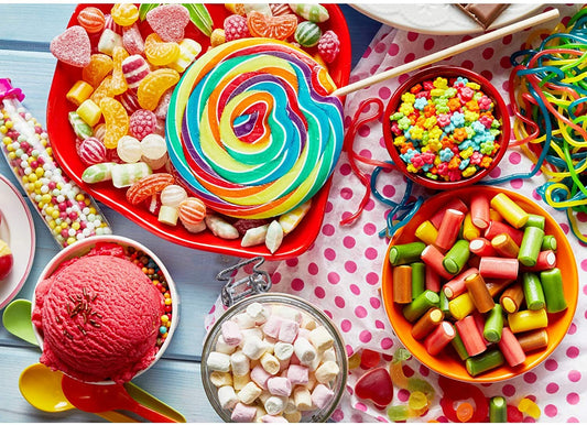 COLOR TREE DESIGN 1000 Piece Puzzle - “Crazy Colorful Candy” is a Candy Puzzle that is Colorful & Vibrant - One of the Best Jigsaw Puzzles for Adults - 1000 Piece Puzzles for Adults are Fun & Exciting