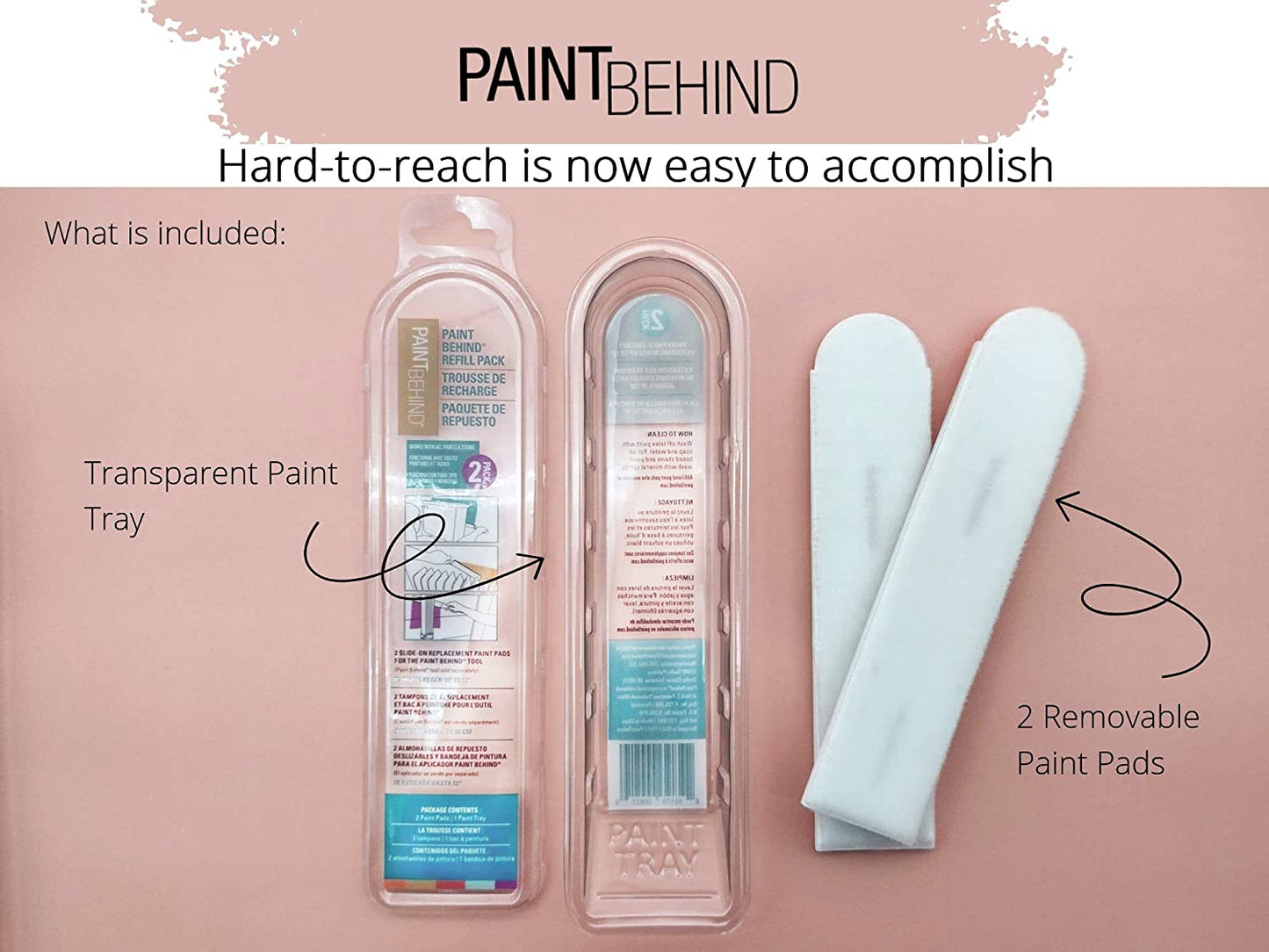 Paint Behind Refill Pack with Paint Tray