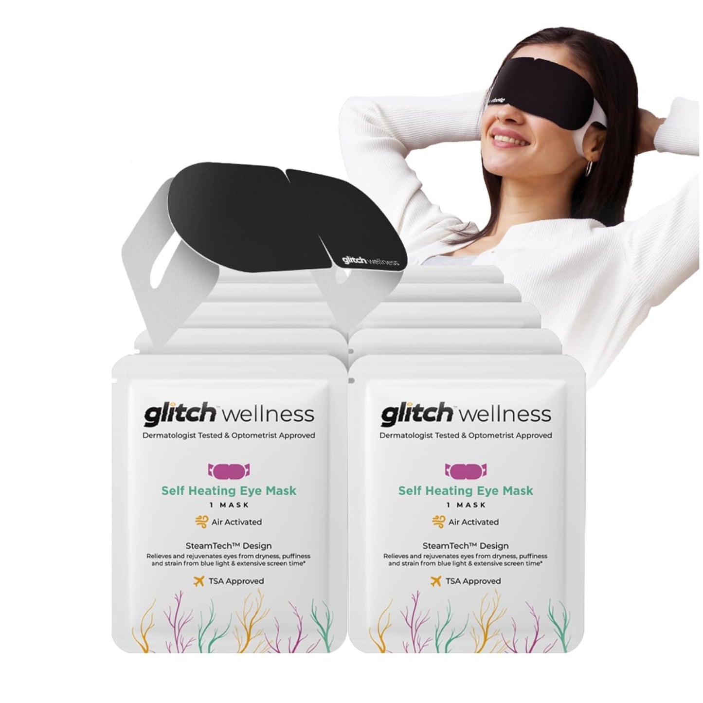 Steamtech Self Heated Eye Mask for Dry Eyes - 30 Eye Doctor Approved Warm Compress for Eyes - Steam Eye Mask for Fatigue & Dryness – Perfect Dry Eye Relief Product, Disposable, Spa Experience - 30 Pack