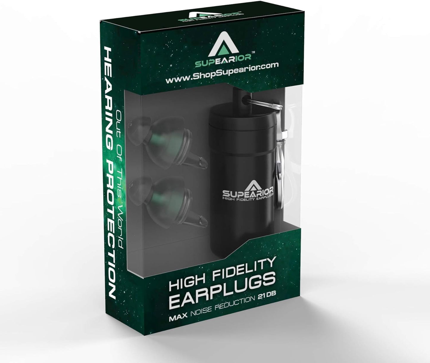 Supearior - High Fidelity Earplugs, Concert and Musician Earplugs, Reusable Ear Plugs, Earplug for Hearing Protection