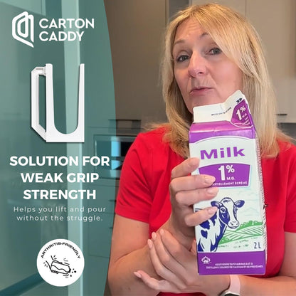 Carton Caddy XL Half Gallon Carton Holder with Handle