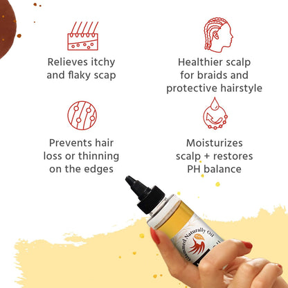 Glammed Naturally Dry Scalp Relief Oil (4 oz)