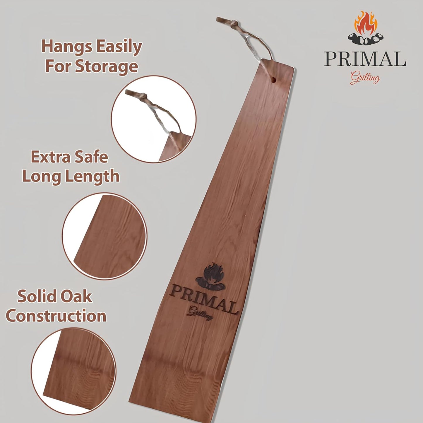 Primal Grilling Cedar Grill Scraper Gift Set (12″ + 18″, 2 Pack)