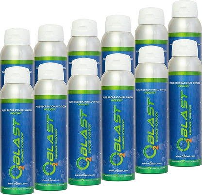 O2 Blast Portable Oxygen Canister, 99.7% Pure (4L)