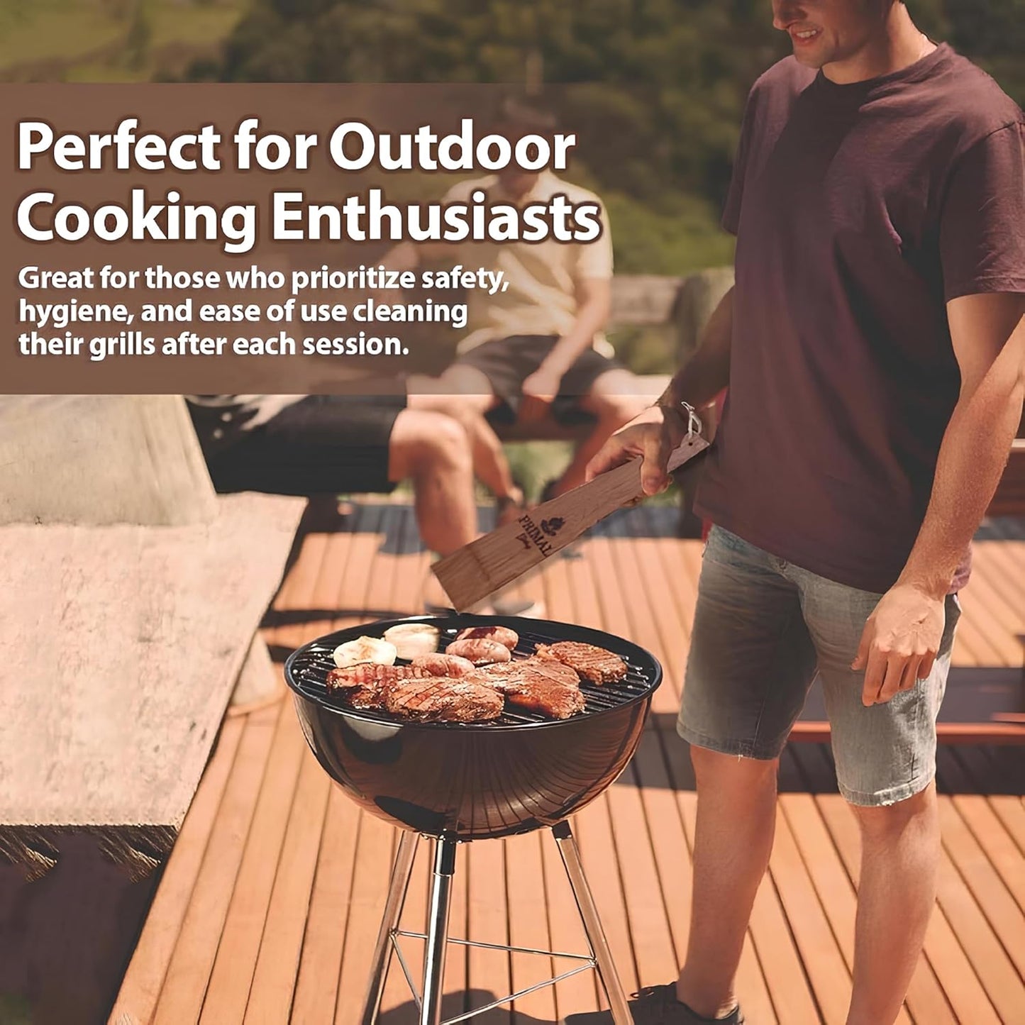 Primal Grilling Cedar Grill Scraper Gift Set (12″ + 18″, 2 Pack)