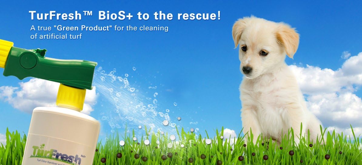 BioTurf BioS+ Artificial Turf Grass Concentrate Enzyme Cleaner and Pet Odor Eliminator (1 Gallon)