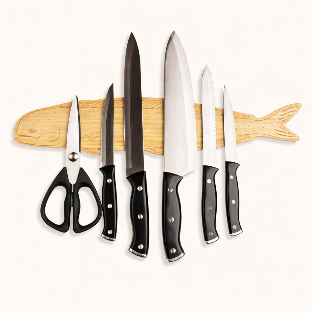 Magnetic Knife Holder for Wall or Fridge, 16″ (Mahi-Mahi Design)