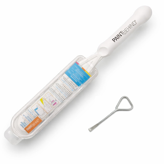 Paint Behind Toilet Tool with Can Opener (Nylon Brush)