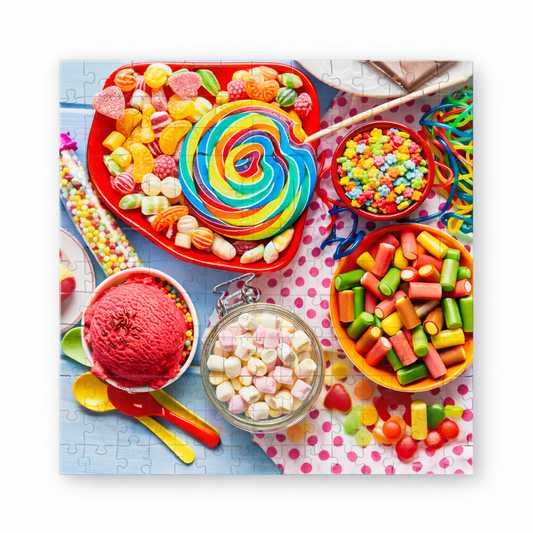 Color Tree Design “Crazy Colorful Candy” Jigsaw Puzzle (1000 Pieces)