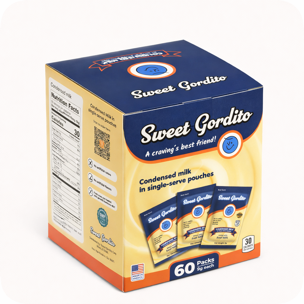Sweet Gordito Sweetened Condensed Milk Packets (60 Pack)
