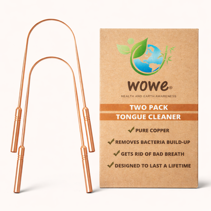 Wowe Lifestyle Copper Tongue Scraper (2 Pack)