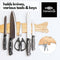Premium Mangetic Knife Holder for Wall - Strong Heavy-Duty 16" Engraved Magnet for Knives - Wall or Refrigerator Kitchen Magnetic Knife Stripe - Designed in U.S. (Trout)