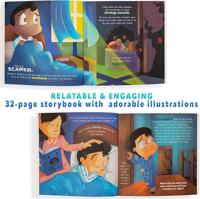 Chomphogs on Guard - Plush Protectors for Kids Scared of The Dark - Kids Finally Sleep Alone at Night - Storybook & Bedtime Buddies - Plush Animals and Book Set (1-9 Yrs.)