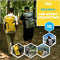 Tactiko Survival 30L Heavy-Duty 100% Waterproof Backpack - Equipment Pocket, Carabiner - Roll Top Floating Dry Bags (Light Gray)