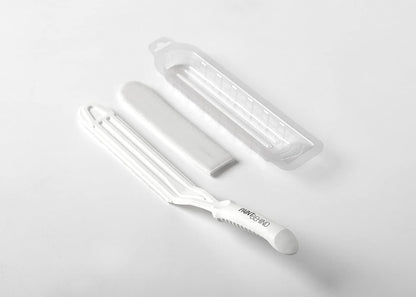 Paint Behind Toilet Tool Nylon Brush and Refill Bundle - Flat Paint Brush Set for Walls, Behind Toilet and Hard to Reach Areas - Painting Supplies for Home Interior Set