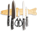 Premium Mangetic Knife Holder for Wall - Strong Heavy-Duty 16" Engraved Magnet for Knives - Wall or Refrigerator Kitchen Magnetic Knife Stripe - Designed in U.S. (Trout)