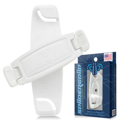 Mint Bucket Brands SpiiderGriip 360 Rotating Phone Grip – Flat-Fold Kickstand & Secure Strap – Works with iPhone, Android, Tablets & Cases – Comfortable & Durable