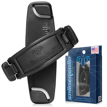 Mint Bucket Brands SpiiderGriip 360 Rotating Phone Grip – Flat-Fold Kickstand & Secure Strap – Works with iPhone, Android, Tablets & Cases – Comfortable & Durable