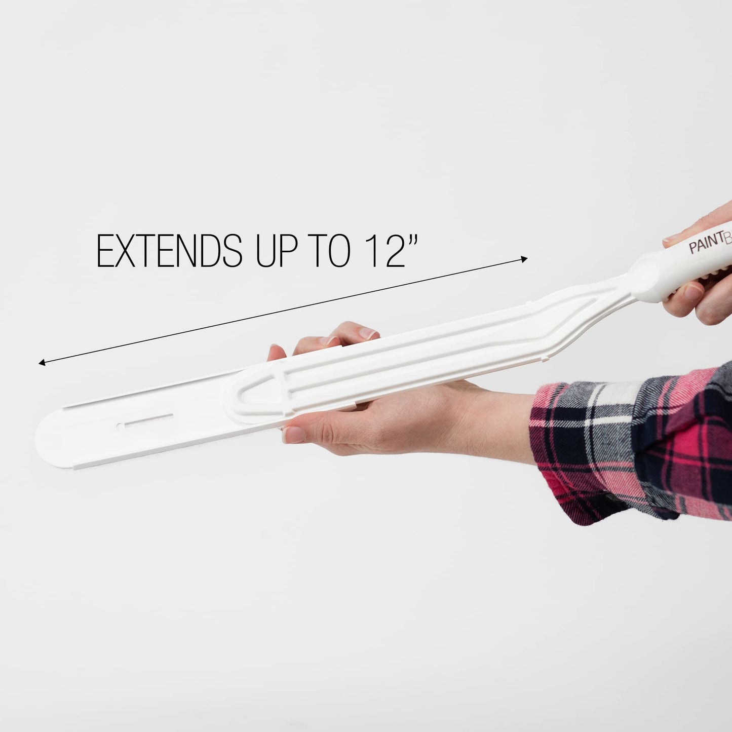 Paint Behind Toilet Tool Nylon Brush - Flat Paint Brush Set for Walls, Behind Toilet and Hard to Reach Areas - Painting Supplies for Home Interior Set - 16 in L x 12 in W x 19 in H