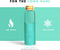 Neon Kactus - Hand Blown Borosilicate Glass Water Bottle with Bamboo Lid, Glass Bottles with Food-Grade Silicone Sleeve, Plastic-Free and Spill-Proof Reusable Water Bottle, Free Spirit, 550ml