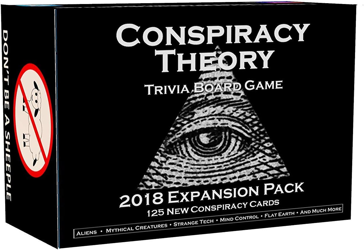 Neddy Games Conspiracy Theory Expansion Pack - Family Games, Adult Games, Fun Games, Interesting Finds Board Games for Adults and Family - Requires the Conspiracy Trivia Board Game or Travel Edition