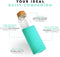 Neon Kactus - Hand Blown Borosilicate Glass Water Bottle with Bamboo Lid, Glass Bottles with Food-Grade Silicone Sleeve, Plastic-Free and Spill-Proof Reusable Water Bottle, Free Spirit, 550ml
